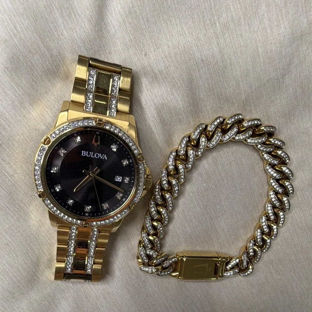 Bulova men gold